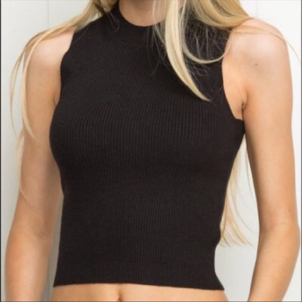 Brandy Melville Black Sleeveless Top